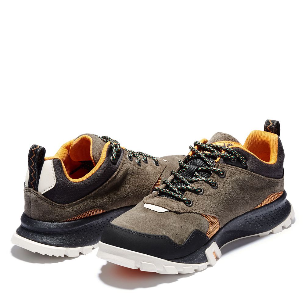 Zapatos de Montaña Timberland Hombre Garrison Trail Bajas Waterproof Verde Oliva/Negras - Chile HRY-
